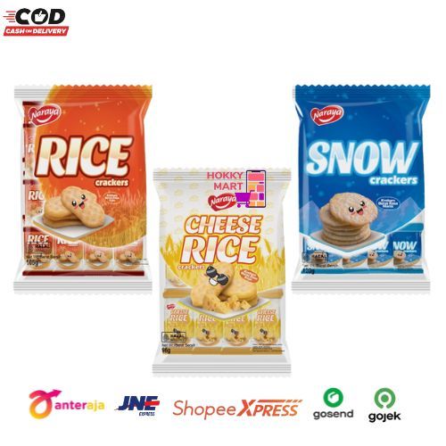 Jual [ HOKKY ] Naraya Richy Rice Crackers Snow Crackers Cheese Rice ...
