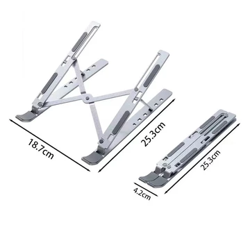 Full Metal Laptop Stand Macbook Notebook Dudukan Lipat Laptop Holder