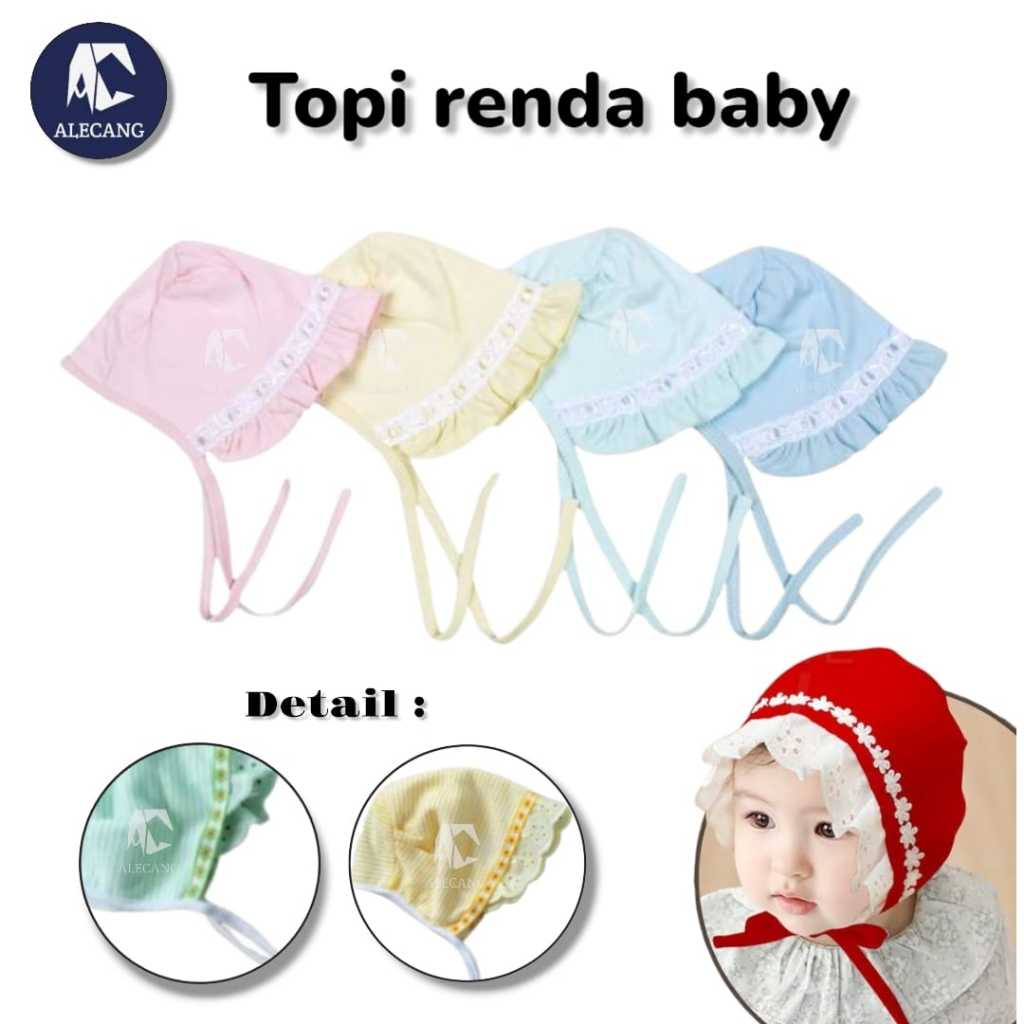 Jual 1 Pcs Topi Bayi Renda Topi Bayi Perempuan Lucu | Shopee Indonesia