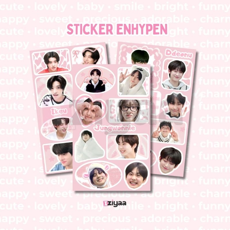 Jual [MIN CO 3 PCS] STIKER ENHYPEN | ENHYPEN CUTE STICKER by Iziyaa ...