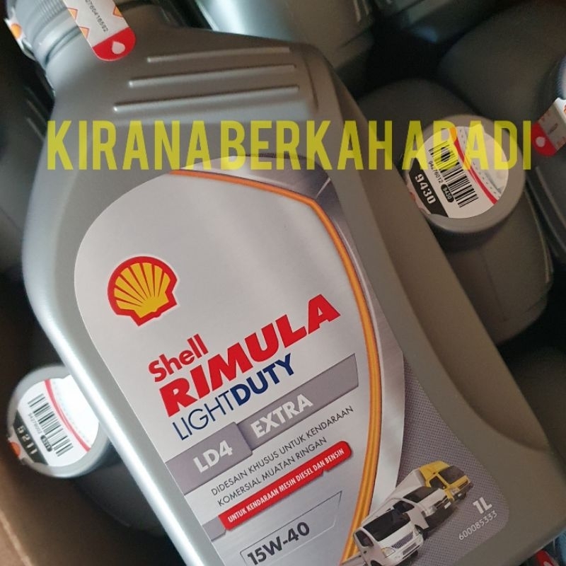 Jual SHELL RIMULA LD4 LIGHT DUTY 15W40 API CI-4 KEMASAN 1LITER | Shopee ...