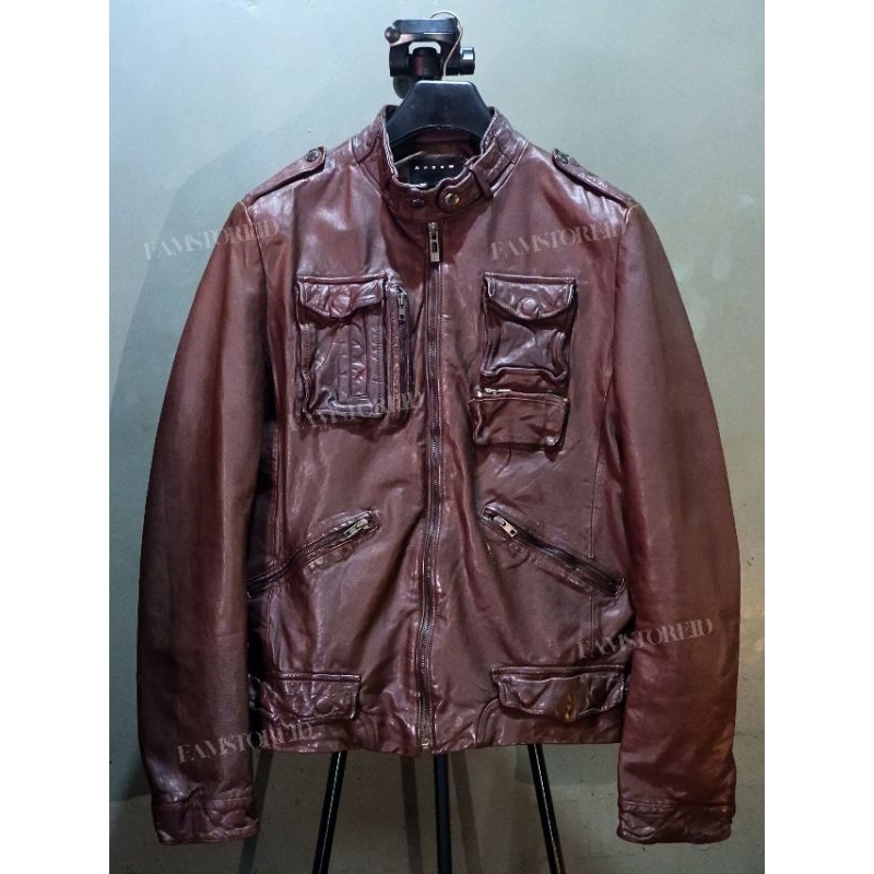 WIND ARMOR レザージャケット　エンボス加工 avirex schott WIND ARMOR レザージャケットエンボス加工 avirex schott