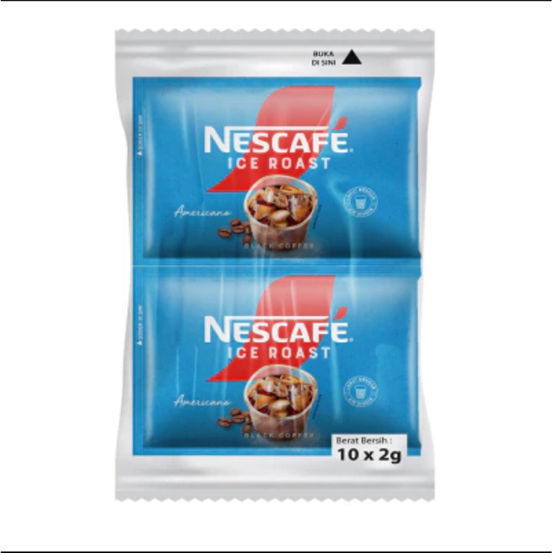 Jual NESCAFE ICE ROAST 10x2GR KOPI INSTAN DINGIN AMERICANO RENCENG PER ...