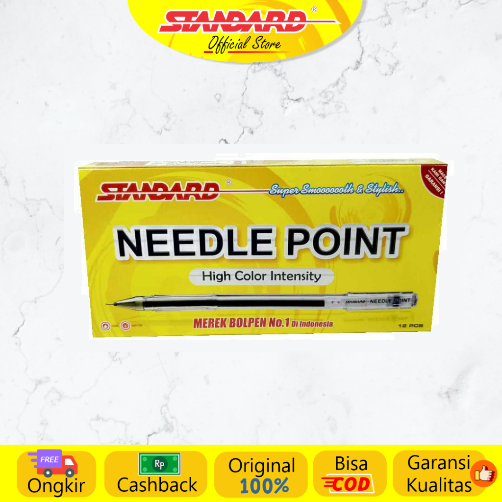 Standard - Pulpen Needle Point 0.5 ( Alat Tulis / Pen / Ballpoint / Pena ) (3)