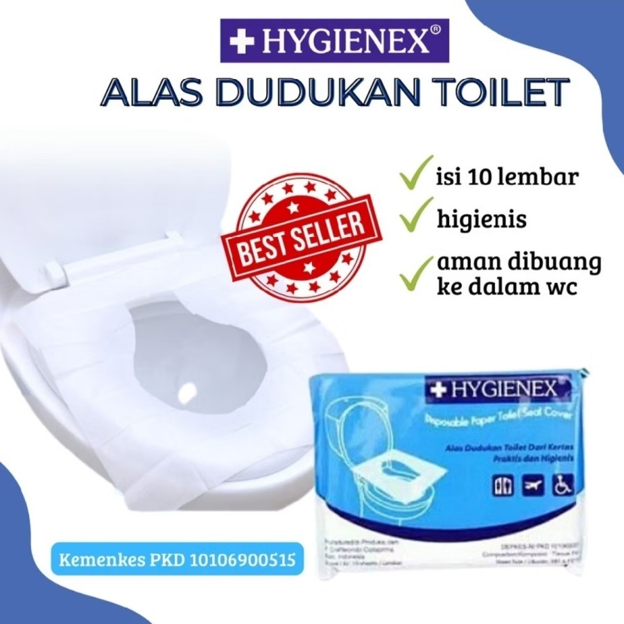 Jual Toilet Cover Seat Disposable HYGIENEX kertas Alas Toilet Pack ...
