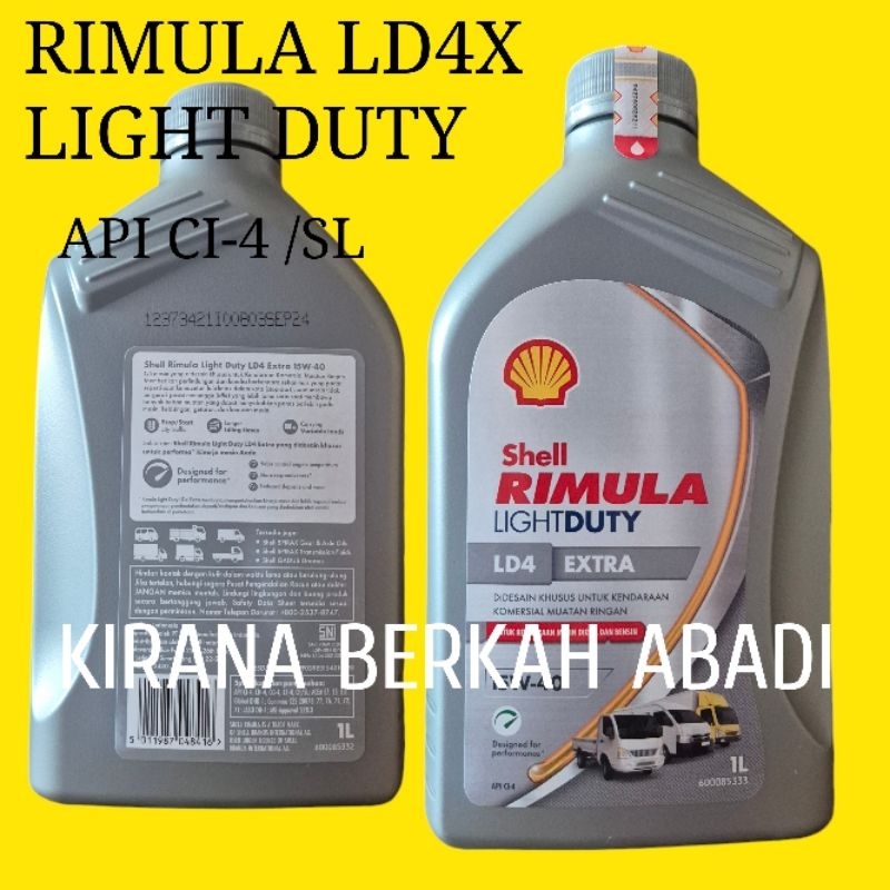 Jual SHELL RIMULA LD4 EXTRA 15W40 KEMASAN 1 LITER | Shopee Indonesia