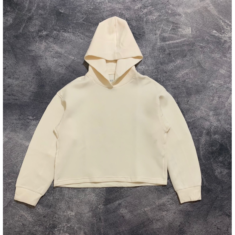 Hoodie crop uniqlo sale