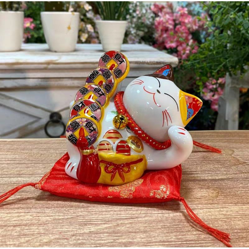 Jual Lucky cat souvenir hiasan lucky cat pajangan kucing hoki