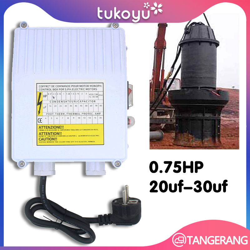 Jual Control Box Satellite Water Pump 0.75HP 30uf/Control Panel