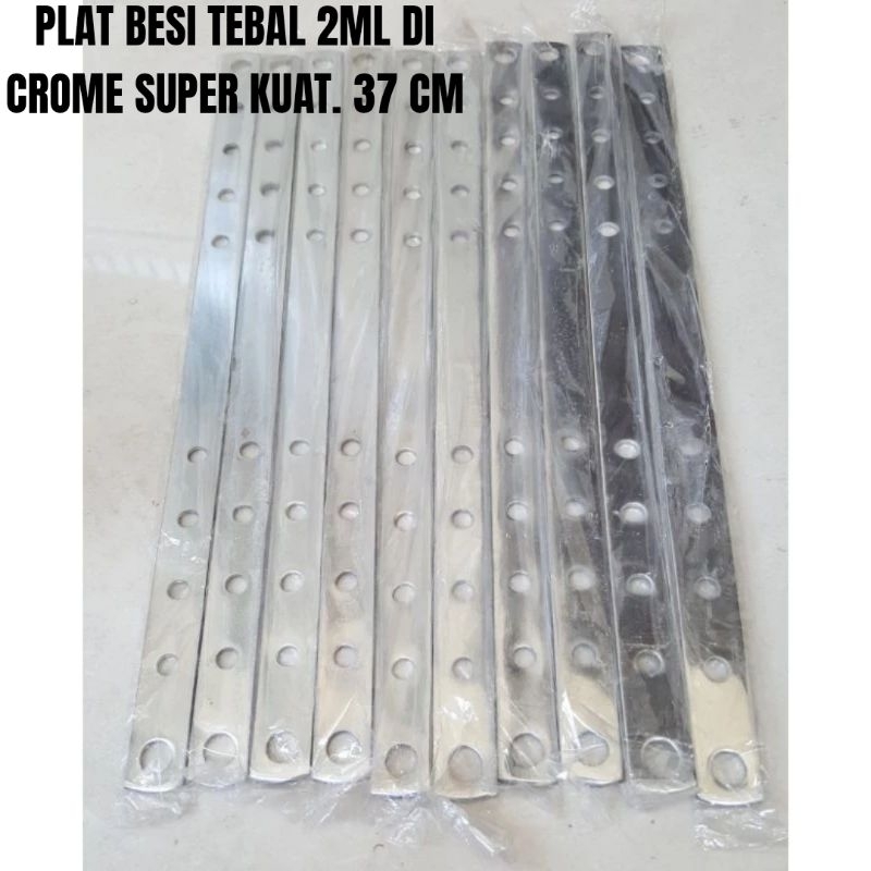 Jual Plat Besi Krome Tebal Serbaguna Breket Plat Bolong Besi Buat Apa