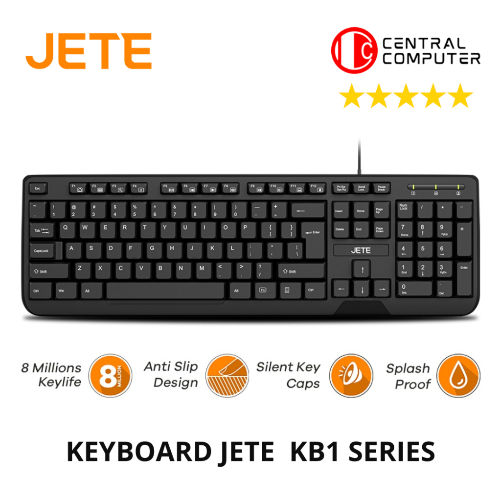 Jual JETE Keyboard Kabel KB1 SERIES | Shopee Indonesia