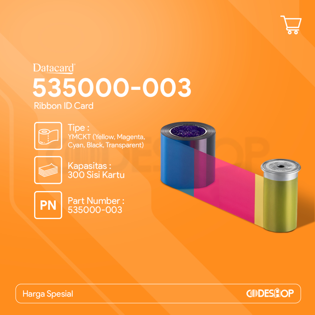 Jual DATACARD CD800 COLOR RIBBON YMCKT ( PN : 535000-003 ) | Shopee ...