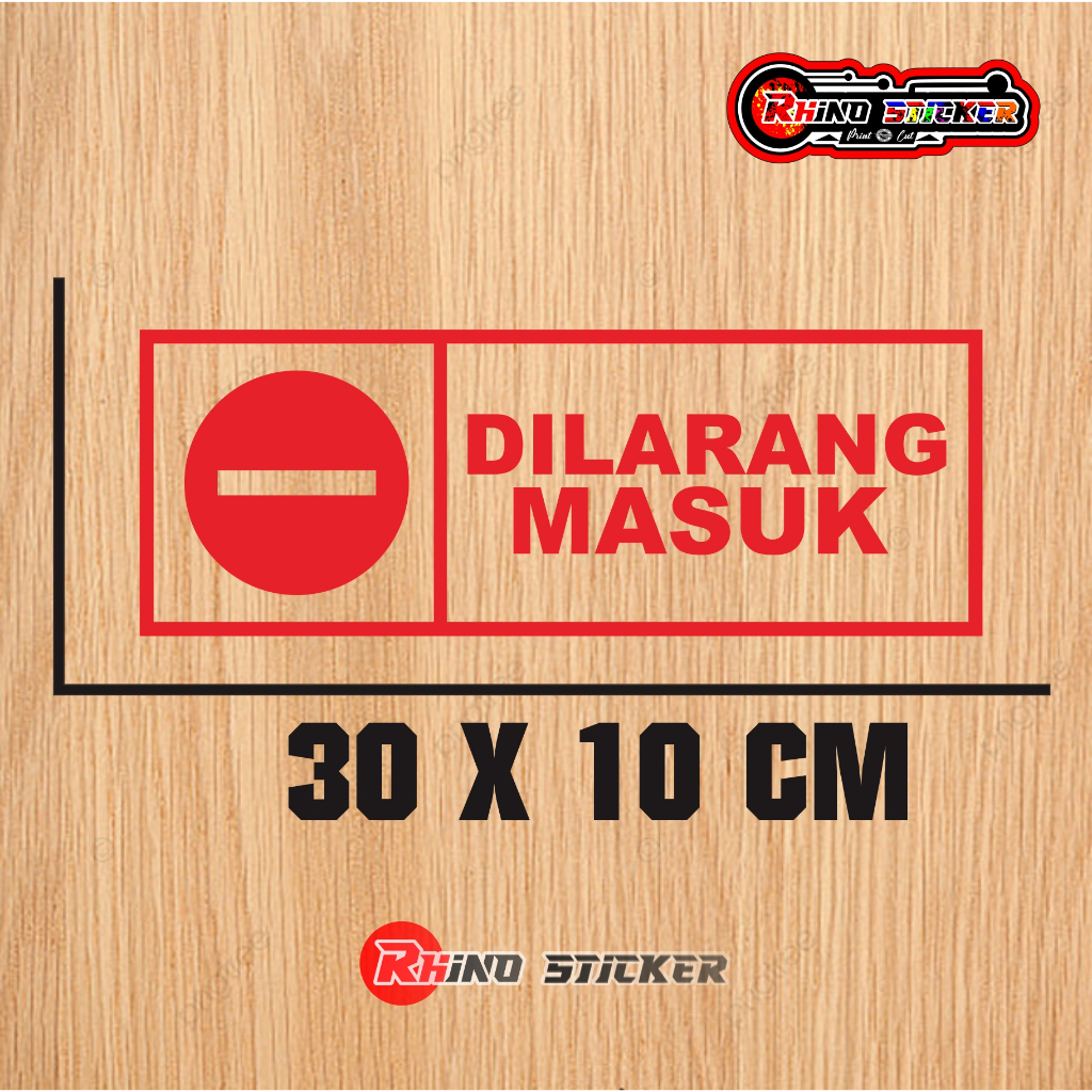 Jual Stiker Dilarang Masuk Stiker kaca stiker Cutting | Shopee Indonesia