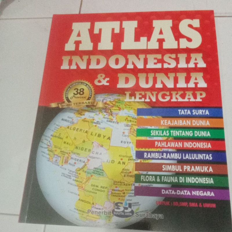 Jual BUKU ATLAS INDONESIA&DUNIA LENGKAP UKURAN BESAR | Shopee Indonesia