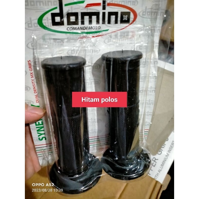 Jual Hengrip Grip Domino Hitam Polos Universal Semua Motor Shopee Indonesia