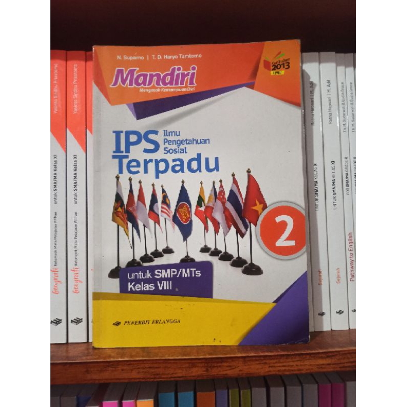 Jual BUKU BEKAS MANDIRI IPS TERPADU KELAS 2 8 VIII SMP ERLANGGA ...