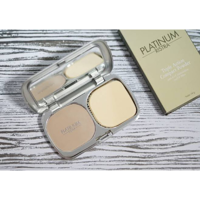 Jual Ristra Platinum - Compact Powder _ triple action - ivory - soft ...