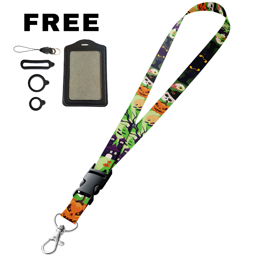 Jual Lanyard Tali Id Card Pods - Halloween S1 