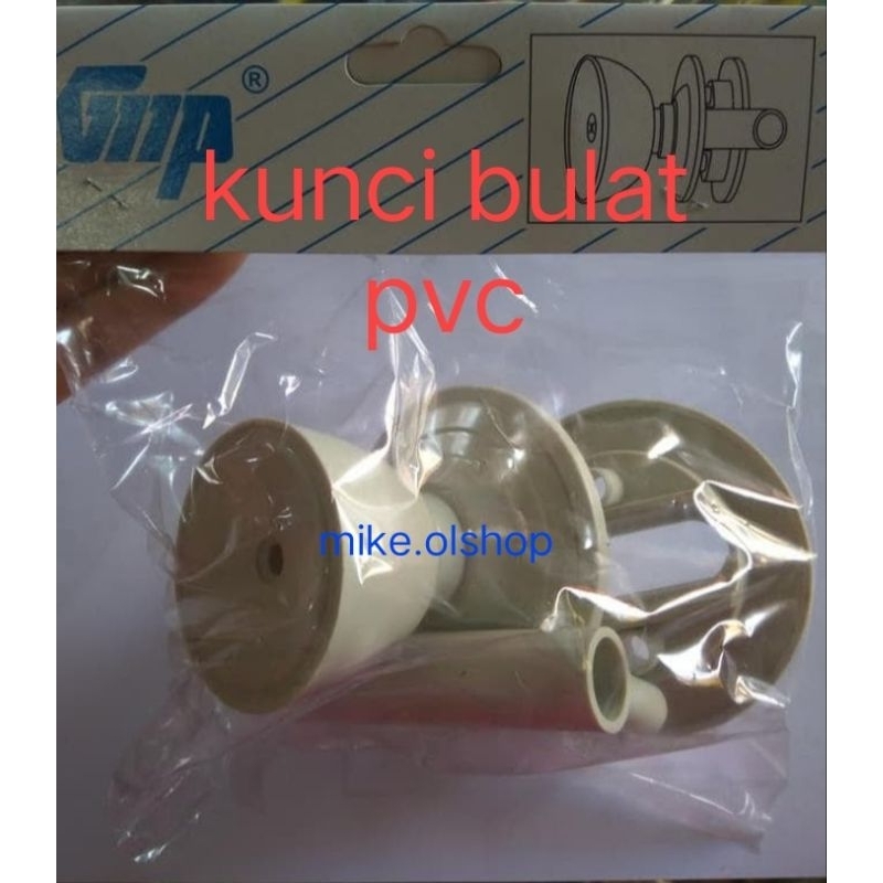 Jual Kunci Pintu Bulat PVC / Kunci Pintu Bulat GMP | Shopee Indonesia