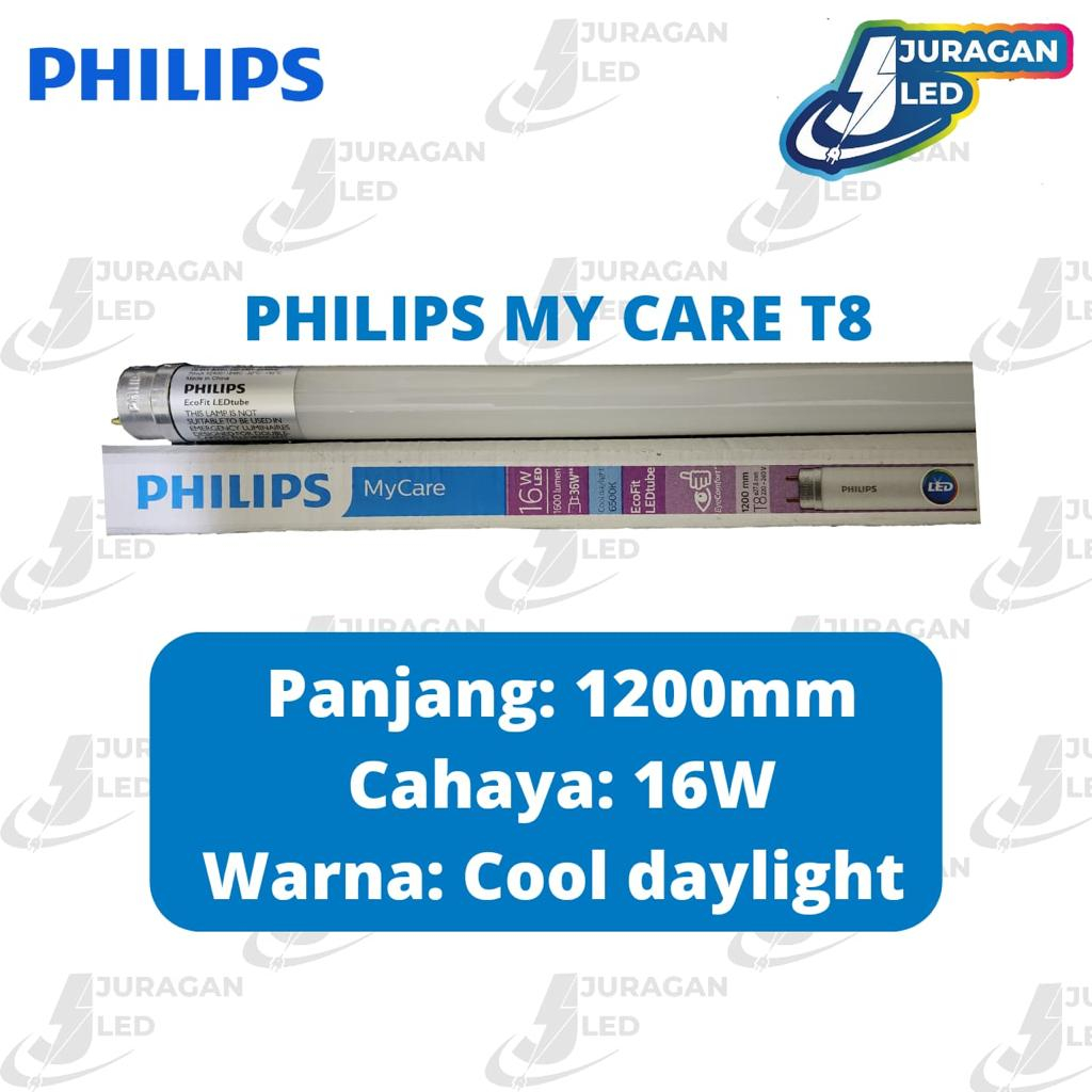 Jual PHILIPS LED TUBE ECOFIT 16W 1200mm T8 TL LED 16 Watt 120cm ...