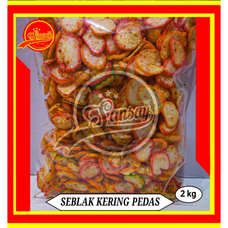 Jual TERMURAH SNACK SEBLAK KERING bantet pedas kemasan 2kg | Shopee ...
