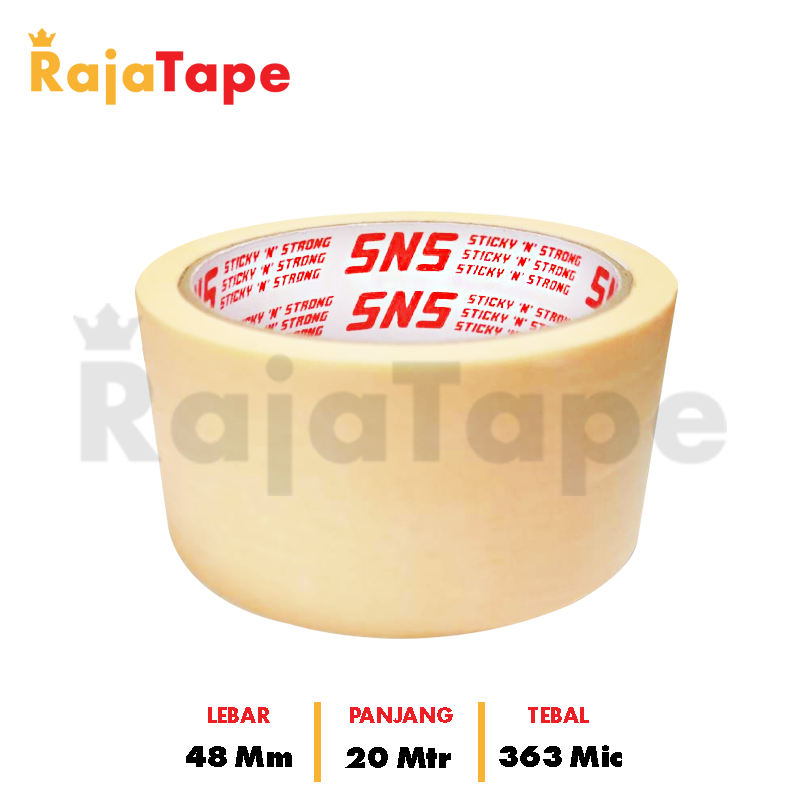 Jual Lakban Kertas Masking Tape Meter X Mm Inch Sticky N