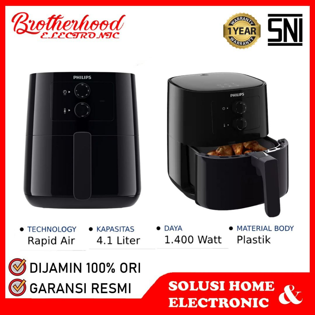 Jual (BISA COD) PHILIPS PREMIUM AIR FRYER HD9200/91 / HD 9200/91 [4,1 ...