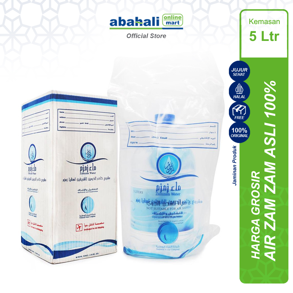 Jual Air Zamzam 5 Liter Asli 100 1 Dus 5 Liter Zam Zam Kemasan Galon Kecil Oleh Oleh Haji Dan 0680