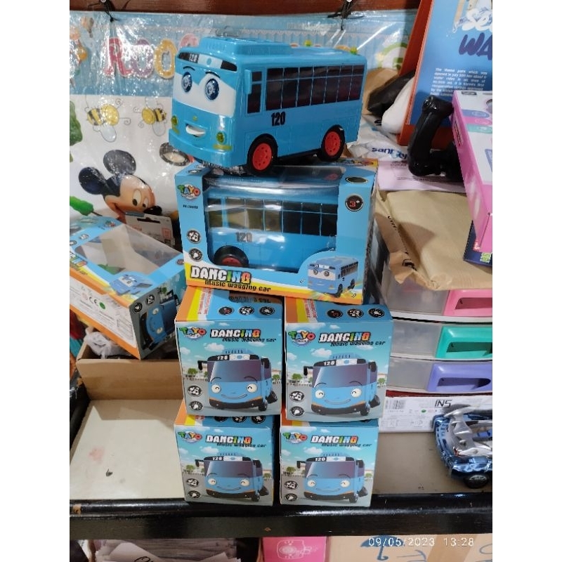 Jual oketoys mainan mobil toyo dancing music car tayothelittlebus toya ...