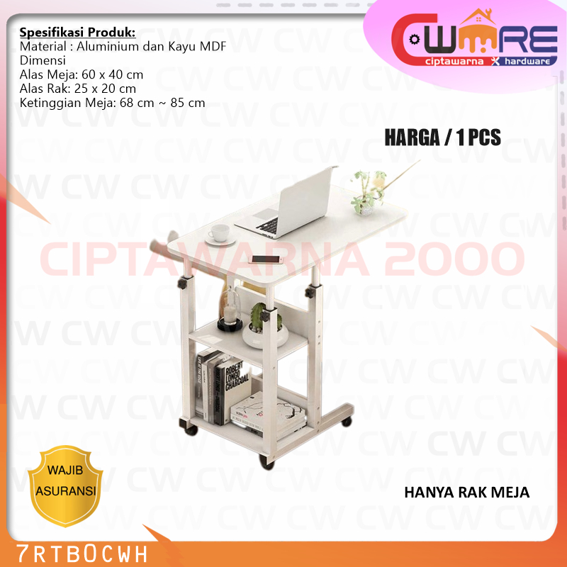 Jual Meja Kerja Rak Laptop Komputer Portable Desk wtih 2 Rack ND03 ...