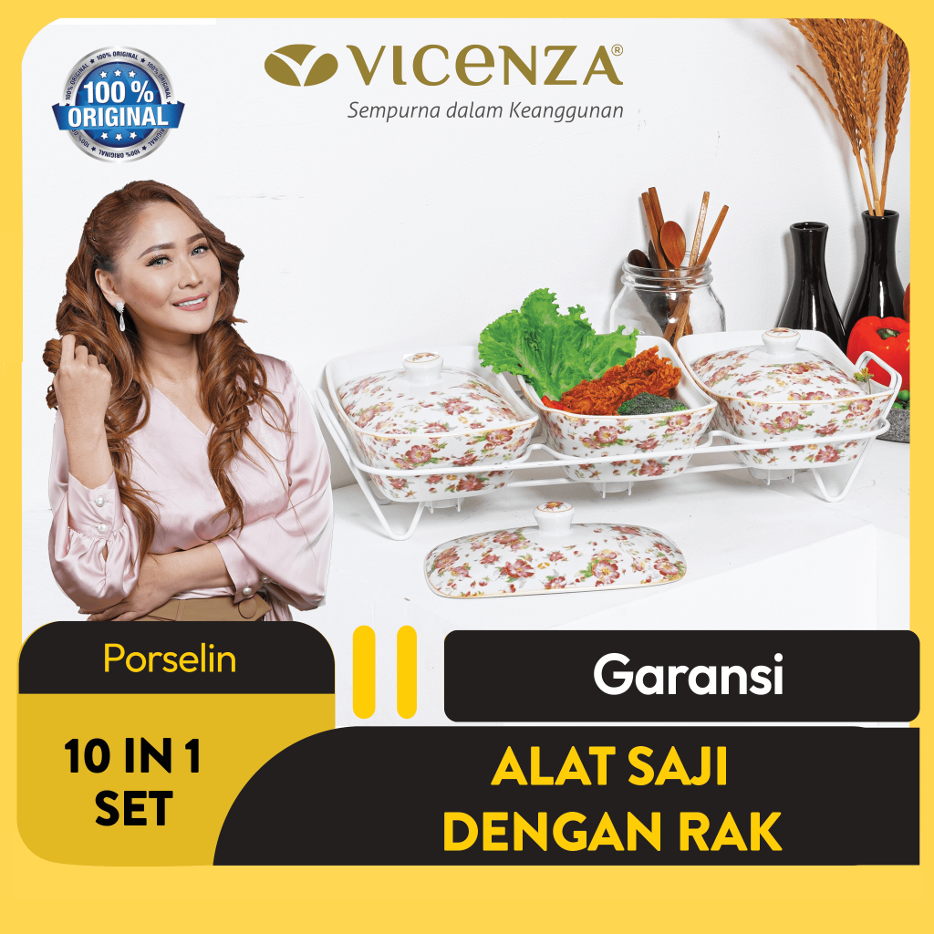 Jual Vicenza Casserole With Rack - Wadah Saji Makanan Snack BA751 ...