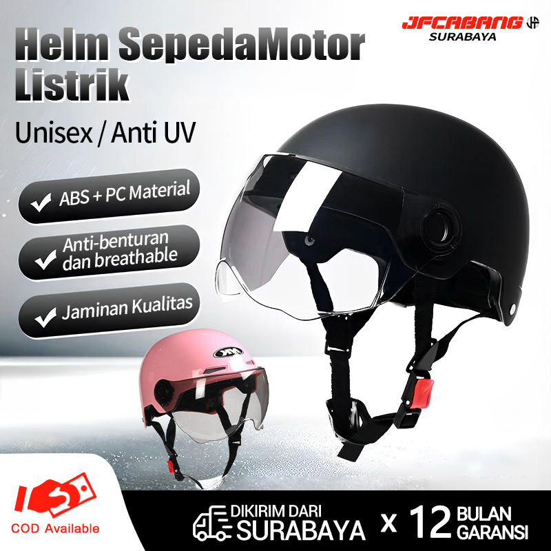 Jual Helm Retro Classic Pria Dan Wanita Dewasa Helm Half Face Helm