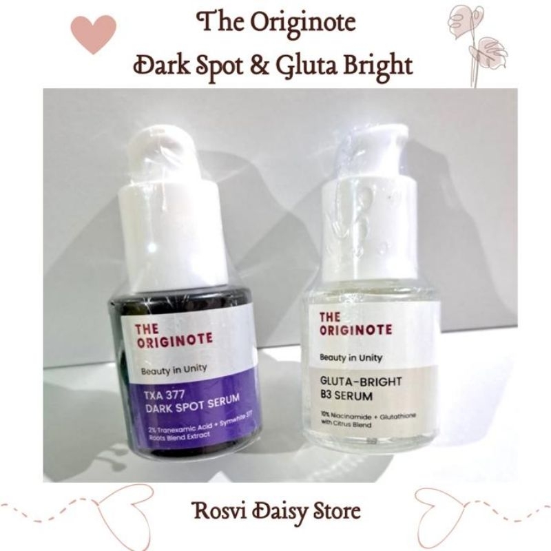 Jual [READY] THE ORIGINOTE TXA 377 DARK SPOT || GLUTA BRIGHT B-3 SERUM ...