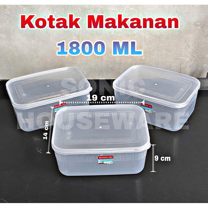 Jual Toples Stoples Kotak Makanan Wadah Tempat Penyimpanan Makanan Makan Food Box Sealware Segi 9497