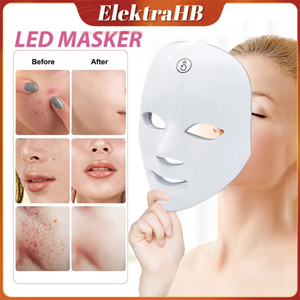 Jual Masker LED PDT Light 7 Warna Led Mask Photon Therapy Alat ...
