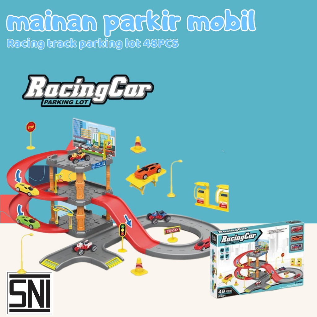 Jual Mainan Anak Maenan Parkir Mobil Racing BLOCK SET P3032 | Shopee ...
