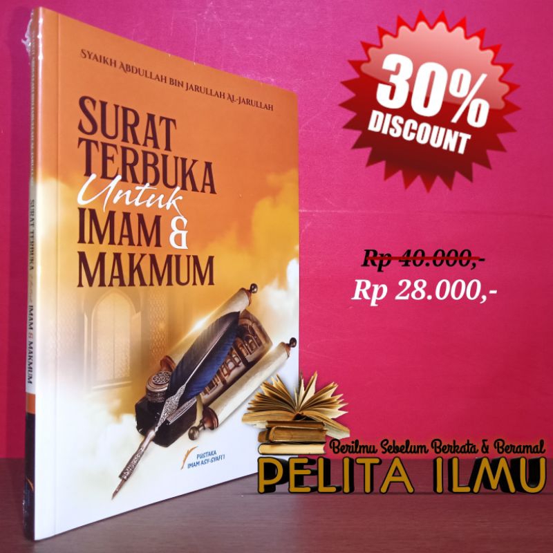 Jual Buku Surat Terbuka Untuk Imam Dan Makmum Terjemah Kitab Risalah