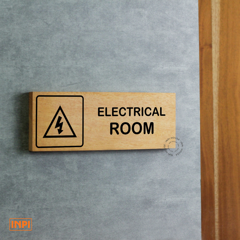 Jual sign system electrical room penanda ruang electrical room