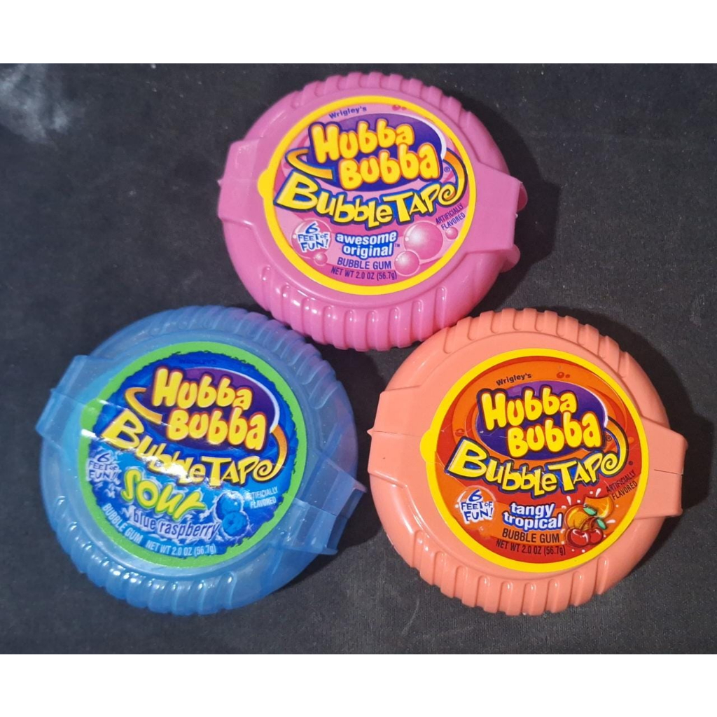 Jual PERMEN KARET HUBBA BUBBA BUBLLE Tape 56,7gr (180 cm) IMPORT HALAL (rijek kemasan) Shopee