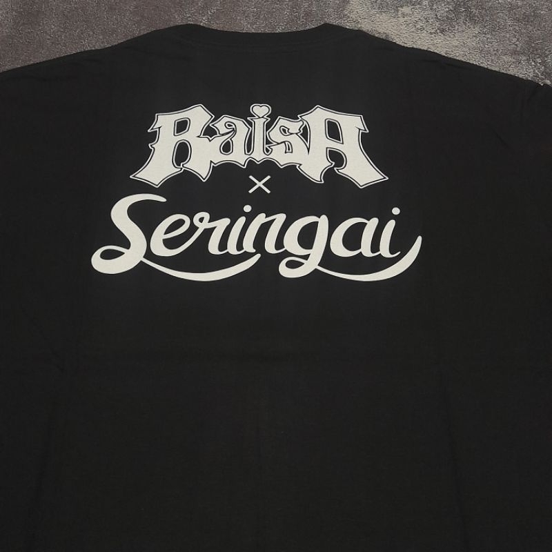 Jual T-SHIRT SERINGAI X RAISA - ( OFFICIAL MERCHANDISE ) | Shopee Indonesia