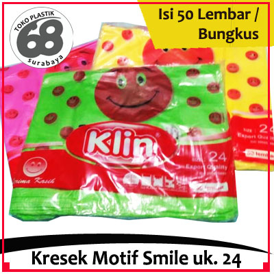 Kresek smile ukuran 24 isi 50 Lembar