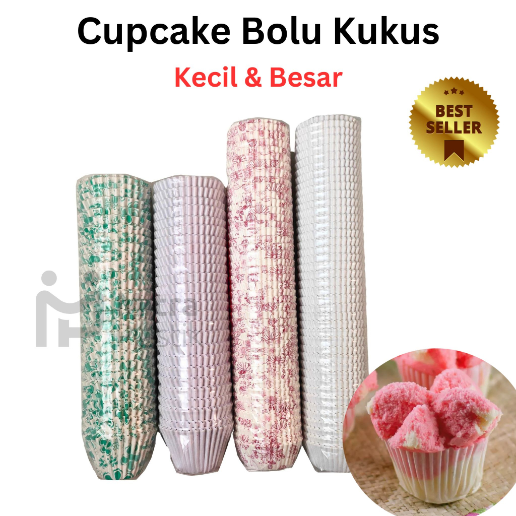 Jual Cup Cake Bolu Kukus Kertas Alas Kue Isi 500 1000 Pcs Besar Kecil