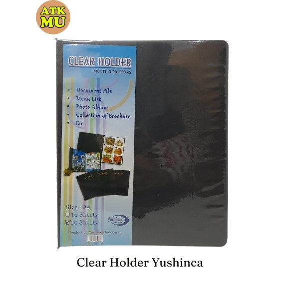 Jual Buku Menu/Document file/Clear holder Yushinca Cover Kulit Shopee