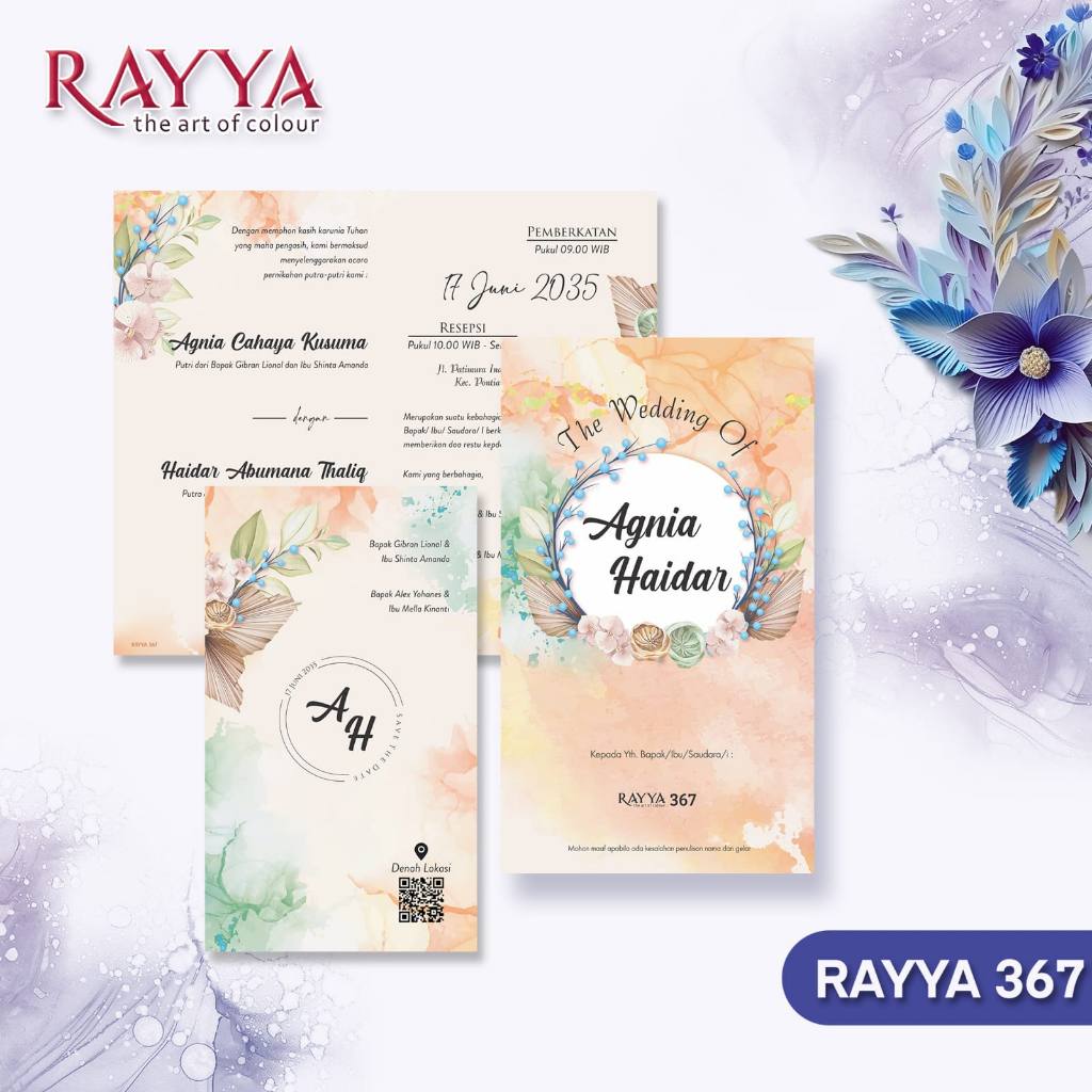 Jual Blangko Undangan Terbaru Seri Rayya 367 | Shopee Indonesia