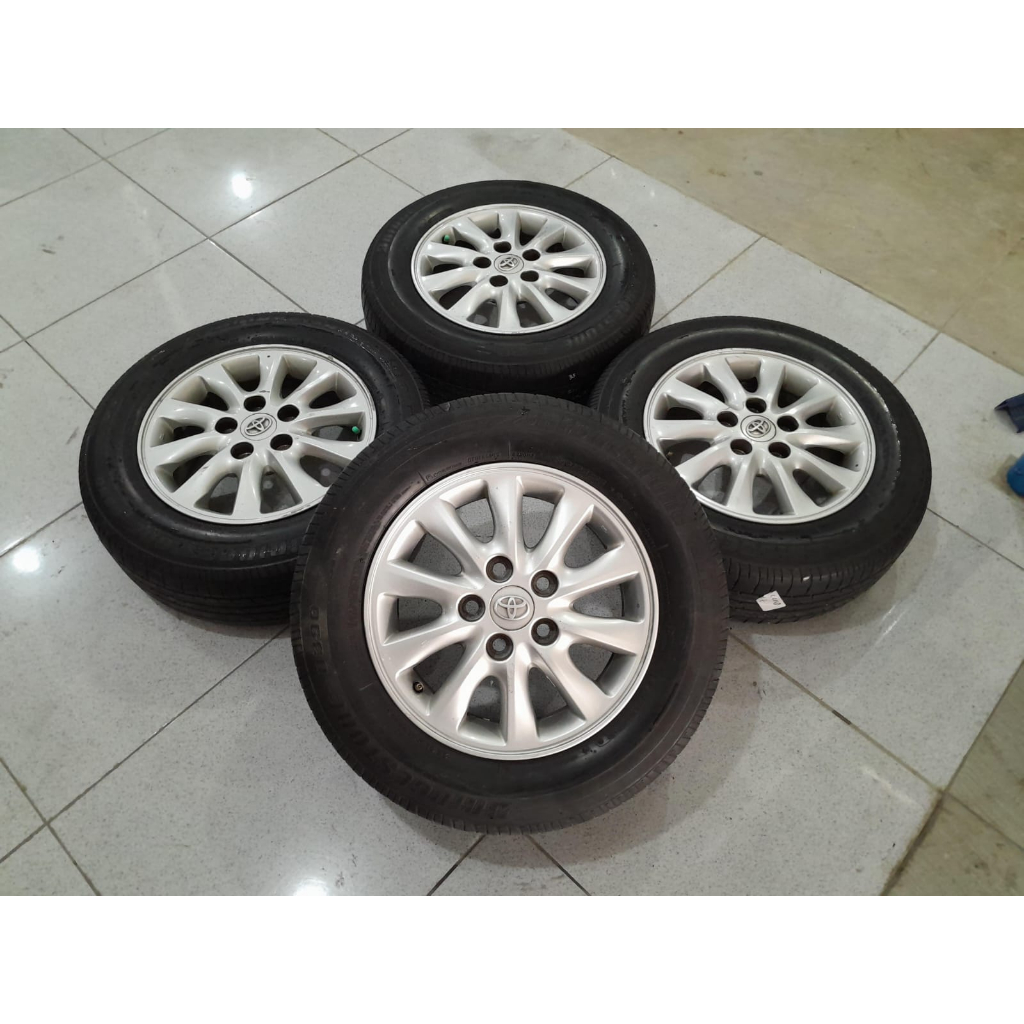 Jual Velg Mobil Bekas Copotan Innova Luxury Ring Lebar Baut X Plus Ban Shopee Indonesia