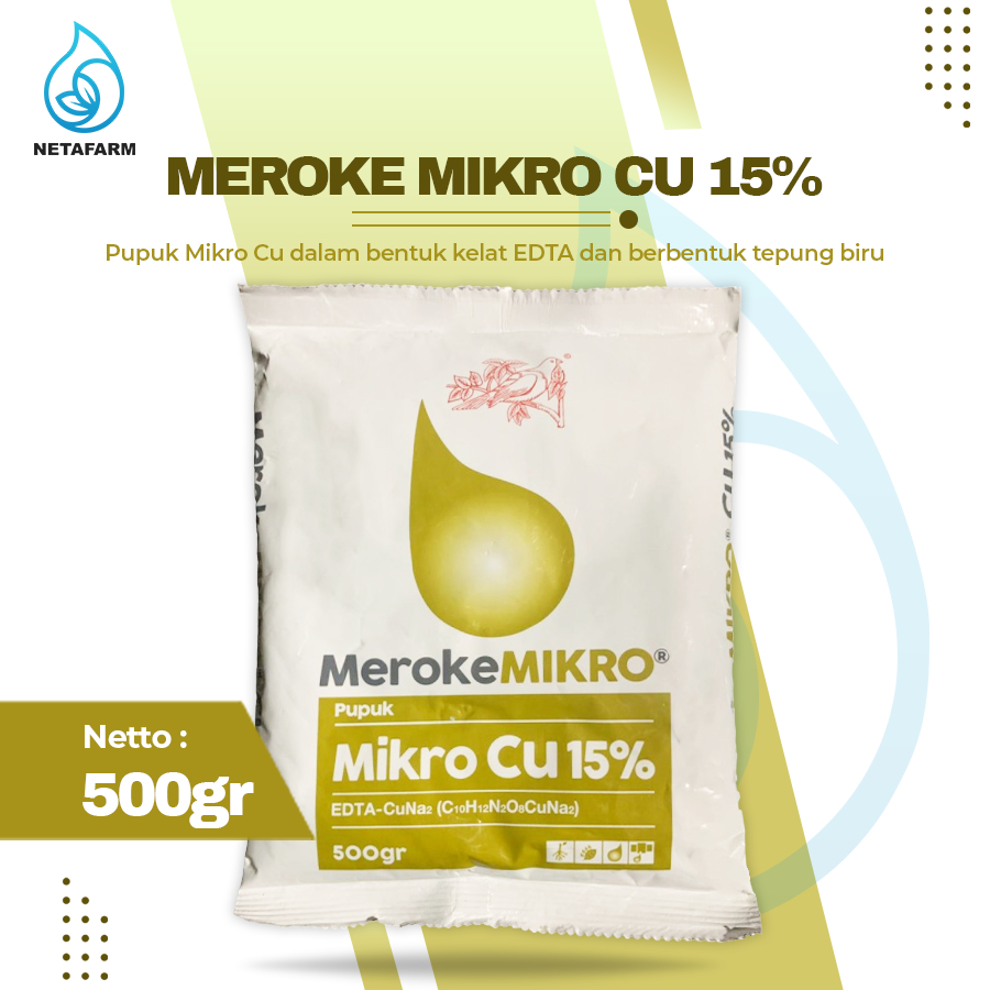 Jual Pupuk Meroke Mikro Cu Edta Gr Nutrisi Mikro Tembaga Shopee Indonesia