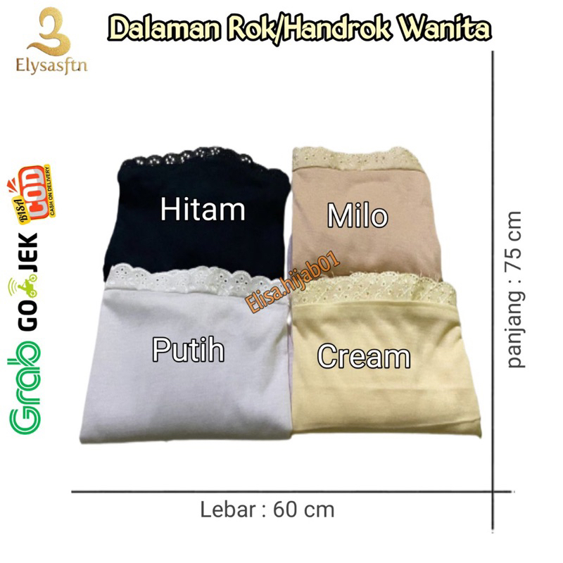 Jual Androk Dalaman wanita, Rok/Handrok dalaman wanita Premium | Shopee ...