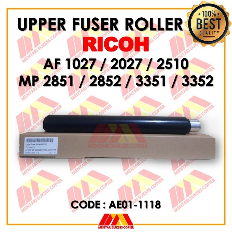 Jual UPPER FUSER ROLLER RICOH AF1027 2027 2510 MP 2851 3351 2852 3352 ...
