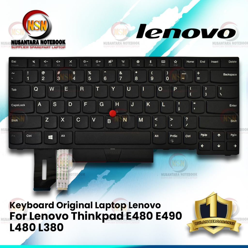 Jual Keyboard Original Lenovo Thinkpad E480 E490 L480 L380 Black Shopee Indonesia 9943