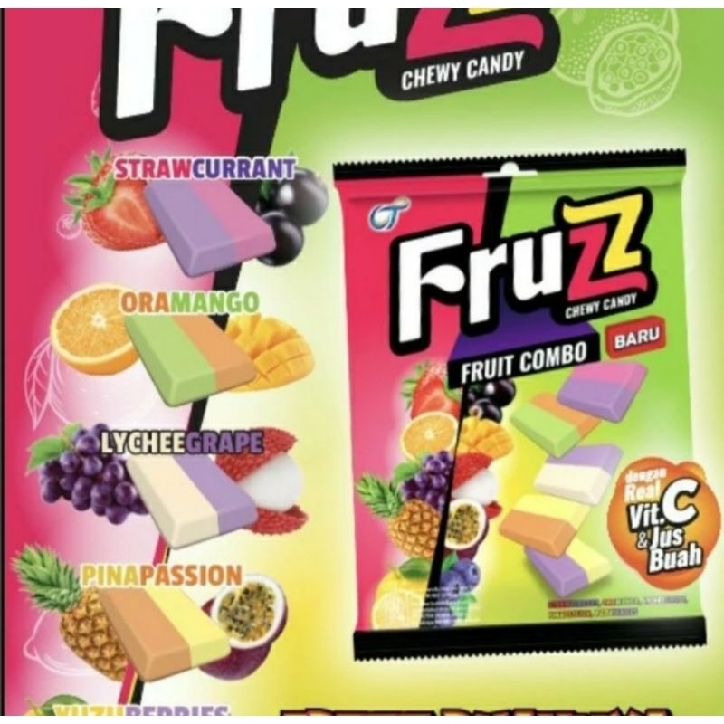 Jual Permen FRUZZ Chewy Candy 100gr Permen Seru Fruit Shopee Indonesia